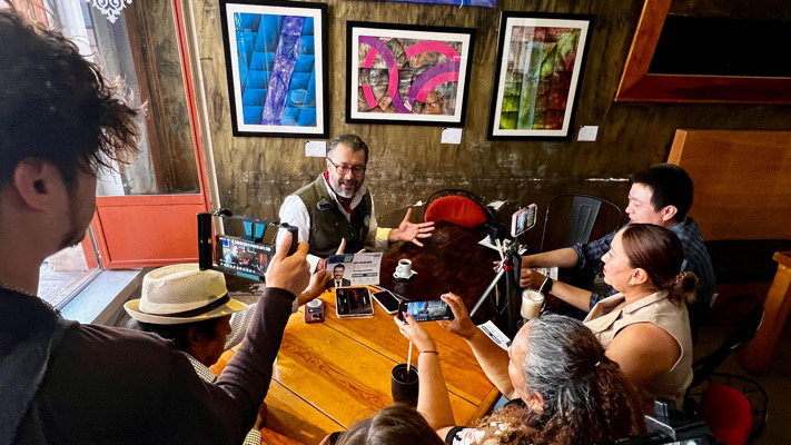 El Nuevo Éxodo por la Democracia ha visitado 15 estados en 25 días de campaña: Gilberto Bátiz conversa con medios de Zacatecas