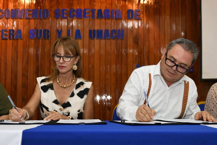 Trabajarán UNACH y la Secretaría para el Desarrollo de la Frontera Sur en acciones que atiendan la franja fronteriza del estado