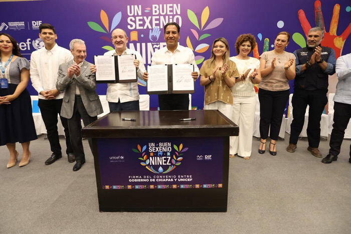 Gobierno de Chiapas y Unicef unen esfuerzos para construir un buen sexenio para la niñez