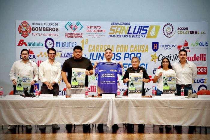 Director de Instituto del Deporte encabeza presentación de la 1a carrera con causa “Juntos por los Bomberos”