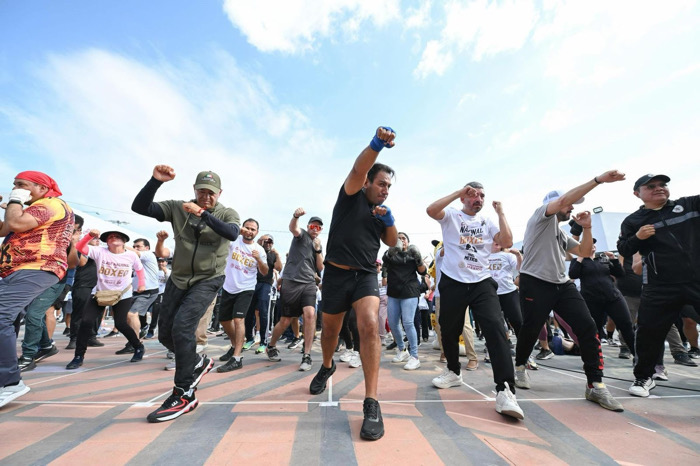 Eduardo Ramírez se suma al llamado por la paz y contra las adicciones en la Clase Nacional de Boxeo