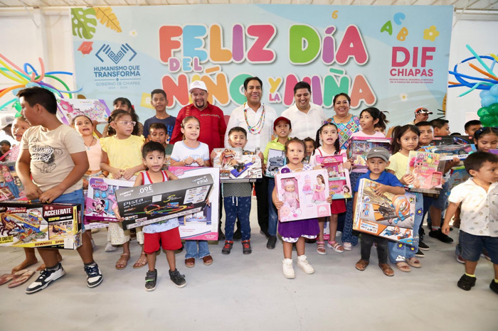 Desde Palenque, Eduardo Ramírez reafirma compromiso con la niñez