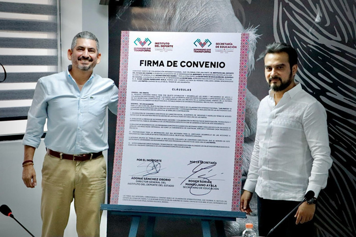 Secretaría de Educación e Indeporte refrendan su compromiso con el bienestar y desarrollo integral de la niñez y juventud chiapaneca