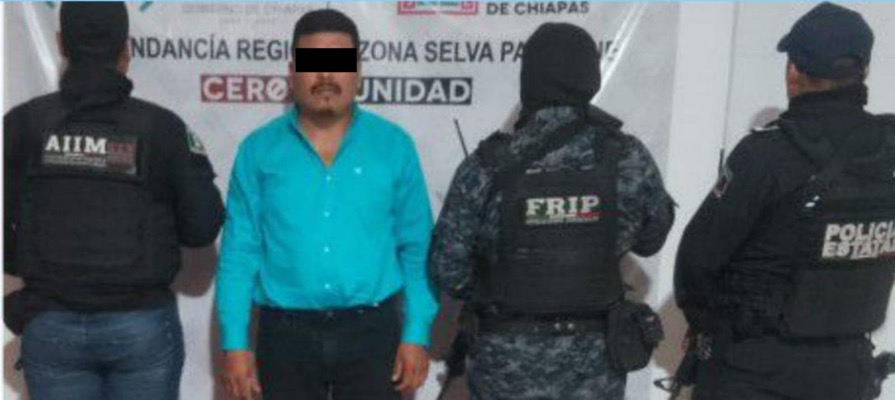 En Ocosingo, FGE y SSP detienen a una persona por el delito de violación a la Ley Federal de Armas