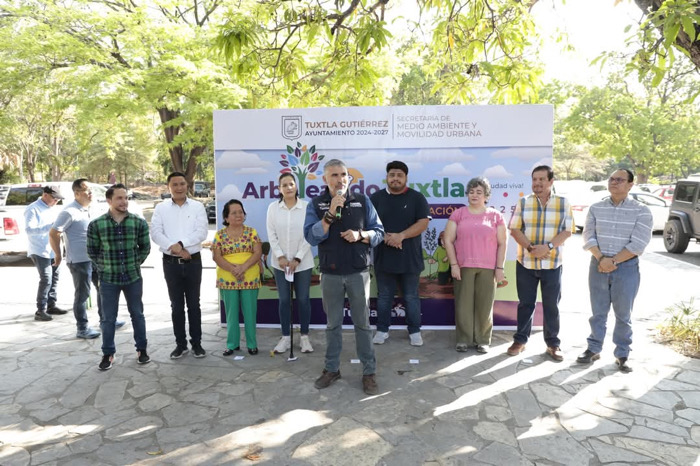 Inicia Programa de Reforestación Arboleando Tuxtla, en Parque Deportivo Caña Hueca