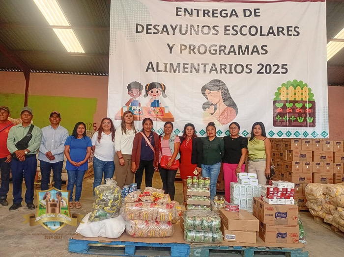 Altamirano fortalece la atención alimentaria a la niñez con la entrega de desayunos escolares y programas alimentarios 2025