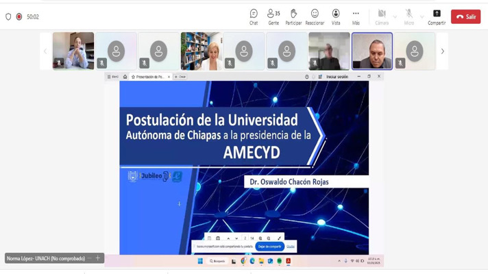 Eligen al rector de la UNACH Oswaldo Chacón Rojas como presidente de la Asociación Mexicana de Educación Continua y a Distancia