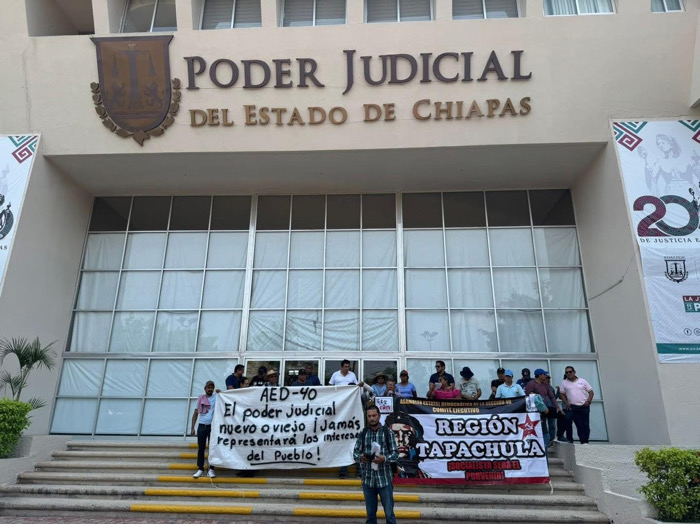 “Toman” el Poder Judicial en Chiapas; magisterio rechaza elección de jueces