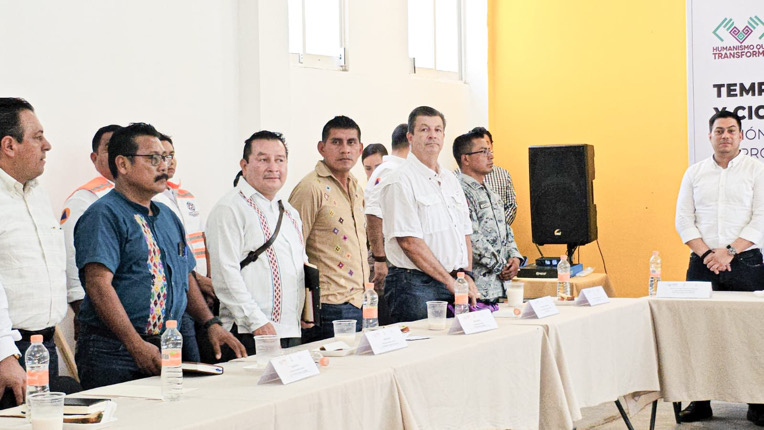 Nos preparamos para la temporada de lluvias; alcalde de Altamirano asiste a reunión de Protección Civil