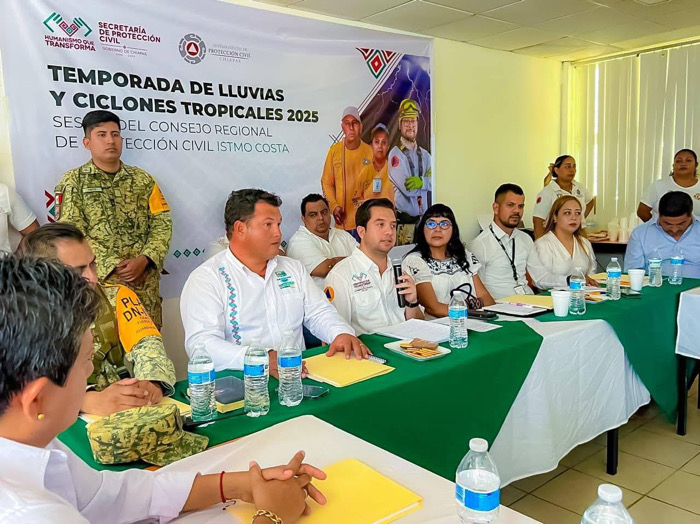 Protección Civil Chiapas activa Consejos Regionales ante la temporada de lluvias y ciclones tropicales 2025
