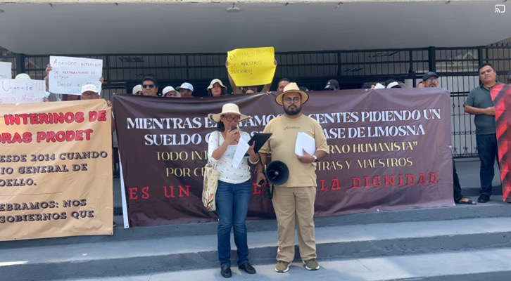Denuncian adeudos de 100 mdp a más de 200 docentes interinos desde 2014