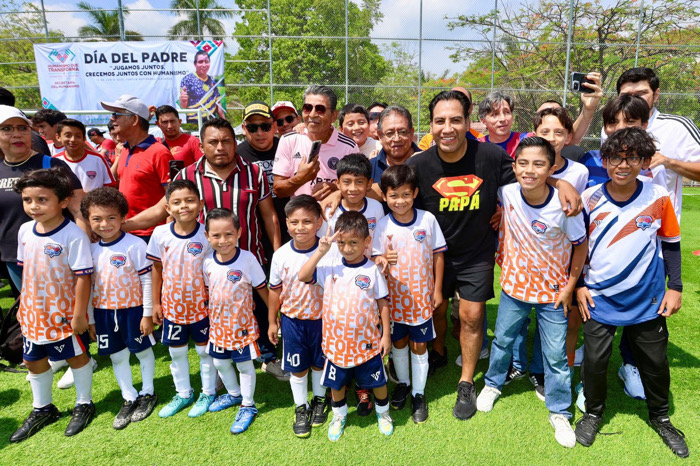 En un ambiente de alegría, Eduardo Ramírez celebra el Día del Padre con familias chiapanecas