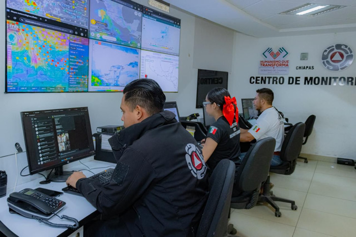 Se esperan lluvias de fuertes a intensas en Chiapas en las próximas horas