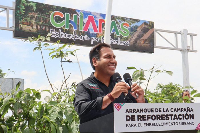 Impulsa Eduardo Ramírez campaña para reforestar 100 mil hectáreas en Chiapas