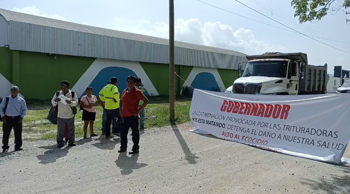 Exigen frenar contaminación de trituradoras y basureros en Terán
