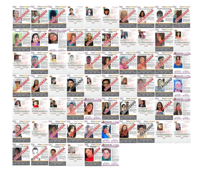 En el mes de mayo, la FGE Chiapas localizó a 66 personas