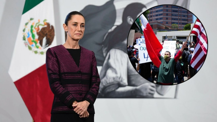 Sheinbaum condena redadas antimigrantes y acusa campaña de desinformación