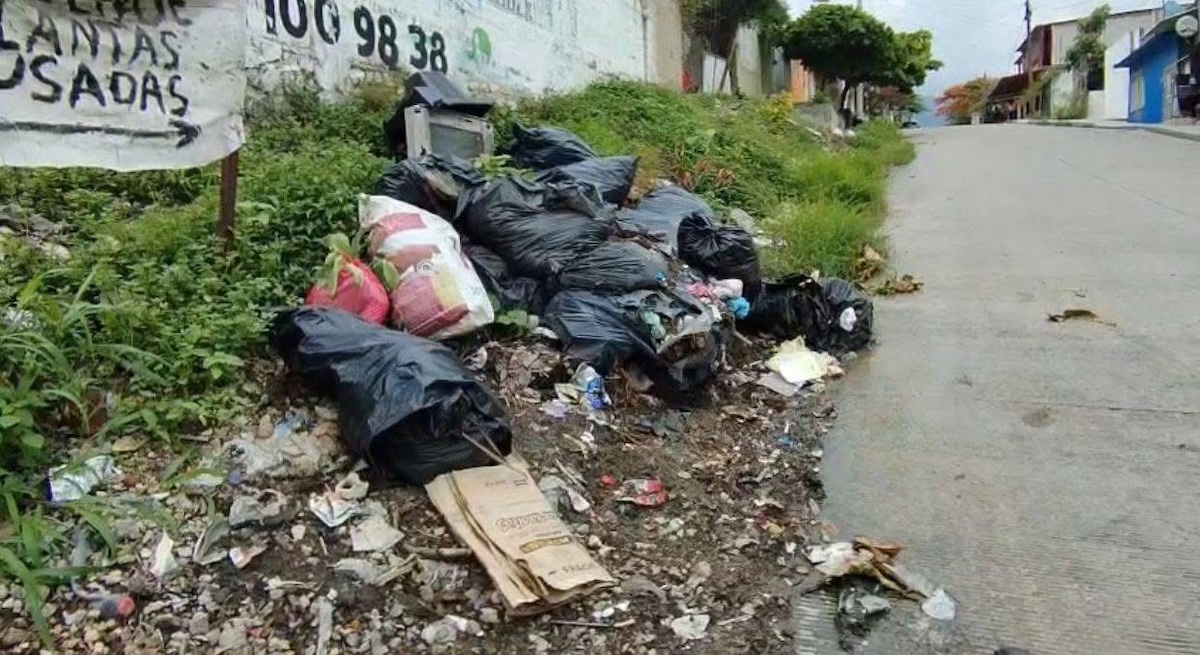 Habitantes de Chiapa de Corzo exigen solución por acumulación de basura