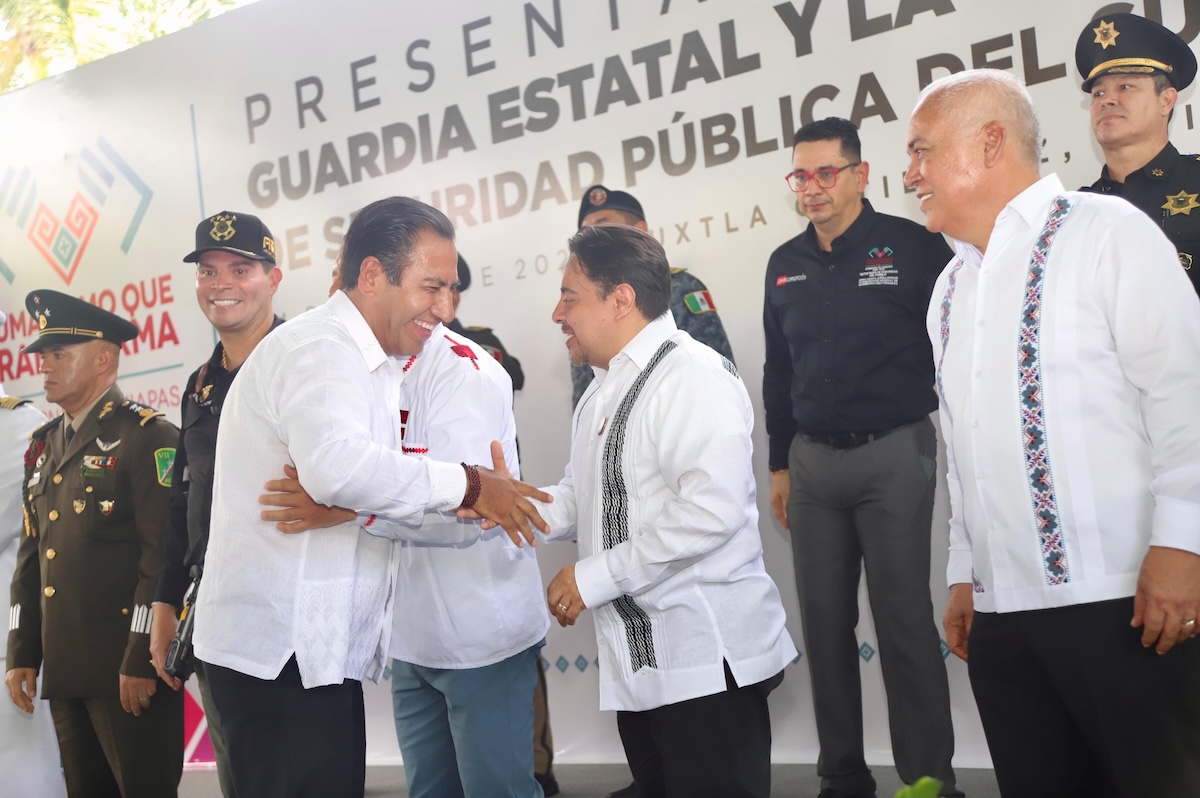Juan Carlos Moreno Guillén presente en acciones en favor de la seguridad del pueblo chiapaneco