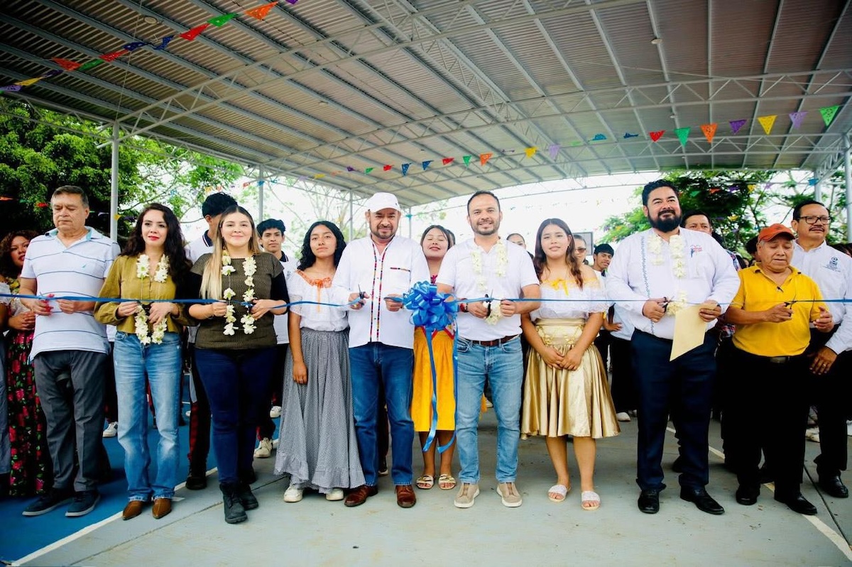 Fortalece Cobach la infraestructura educativa en Ocuilapa de Juárez, con la inauguración de un domo escolar