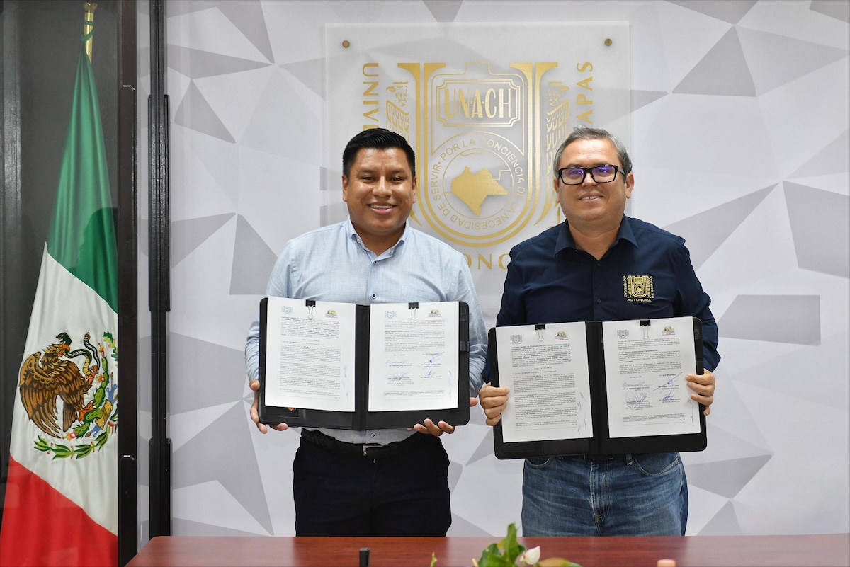 Suscribe UNACH convenio de colaboración con el Ayuntamiento de Osumacinta