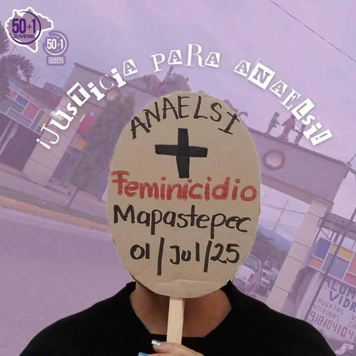 Colectiva 50+1 condena ataque armado contra dos mujeres en Mapastepec