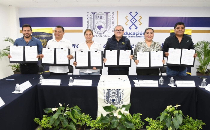 Acuerdan UNACH y autoridades municipales acciones en favor del desarrollo de las juventudes chiapanecas