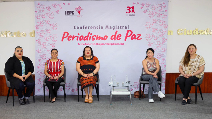 Realiza IEPC conferencia Magistral “Periodismo de Paz”, dirigida a medios de comunicación