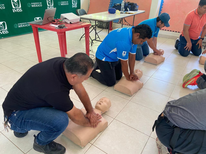 Fortalece IMSS Chiapas cultura de Protección Civil en Unidad Deportiva de Tuxtla Gutiérrez