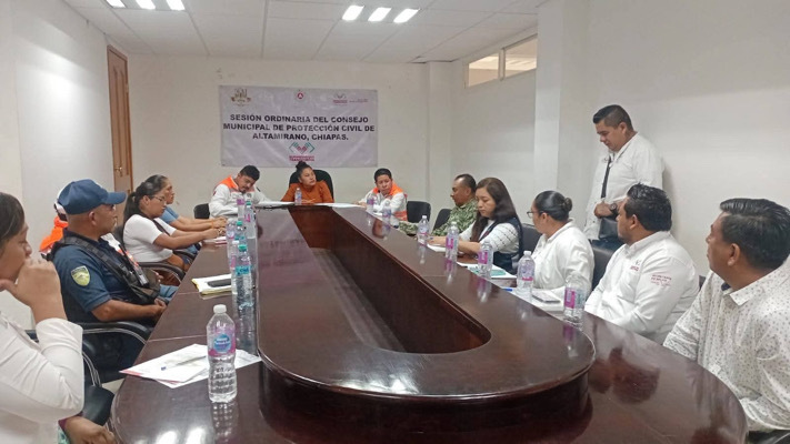 Nos preparamos para las fiestas patrias; sexta sesión ordinaria del consejo municipal de protección civil