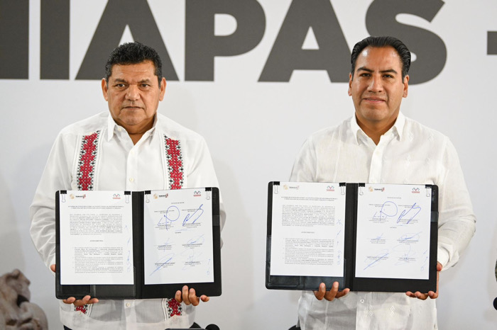 Eduardo Ramírez y Javier May refuerzan estrategia conjunta contra la delincuencia en Chiapas y Tabasco