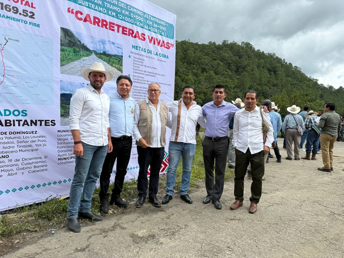 Altamirano avanza con el programa Carretera Vive que impulsa el gobernador Eduardo Ramírez