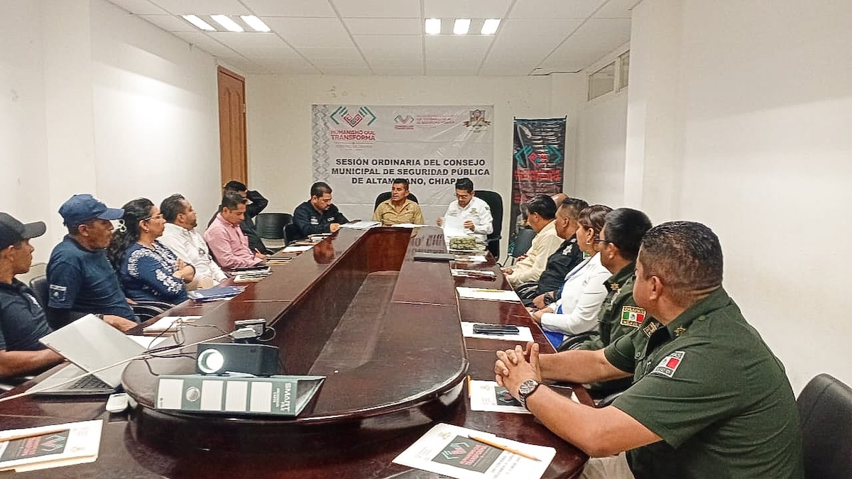 Altamirano fortalece la seguridad; quinta sesión ordinaria del consejo de seguridad pública municipal