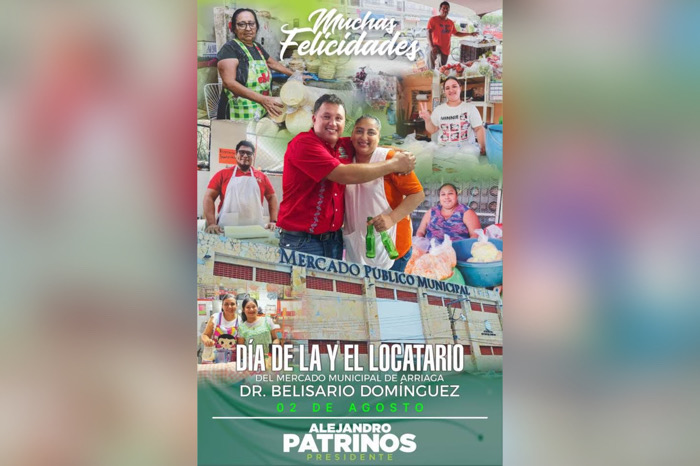 En Arriaga se fomenta el comercio local y se apoya a los productores agrícolas: Alejandro Patrinos