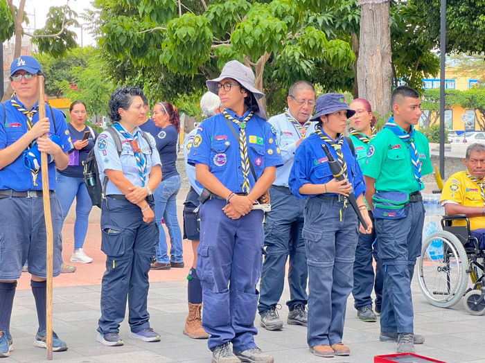 Grupo 1 Na-Balam se une al centenario del Movimiento Scout