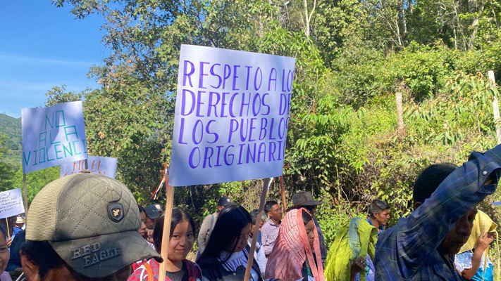 Comunidades tseltales se movilizan contra la autopista Palenque-SCLC