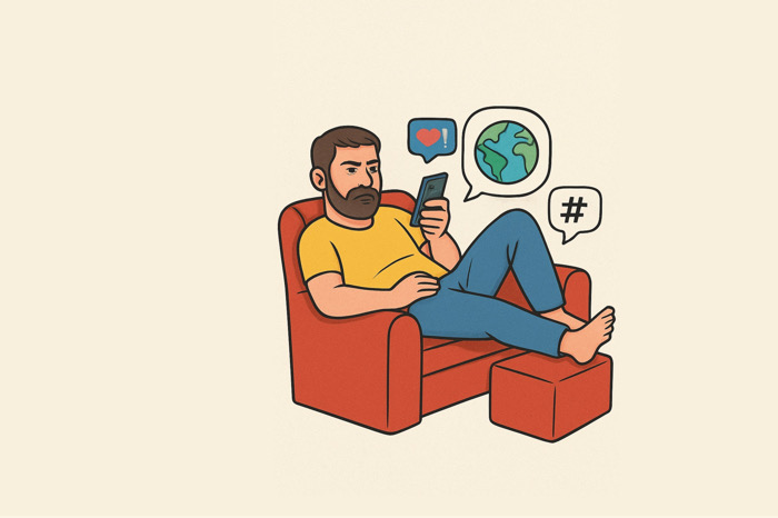 Activismo de sofá, salvar al mundo sin levantarte del sillón / Sarcasmo y café