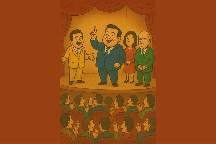 La democracia como teatro de segunda mano / Sarcasmo y café