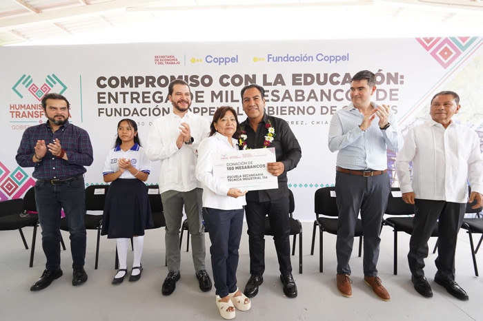 Con apoyo de Fundación Coppel, Eduardo Ramírez impulsa espacios dignos para estudiantes