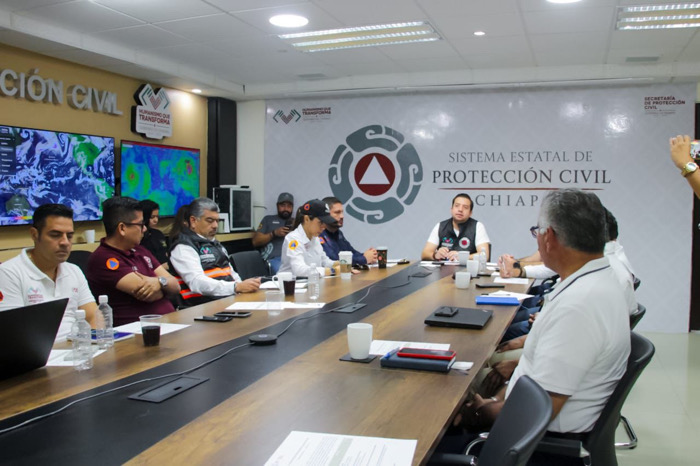 Sistema Estatal de Protección Civil de Chiapas activa protocolos preventivos ante el Frente Frío Número 4