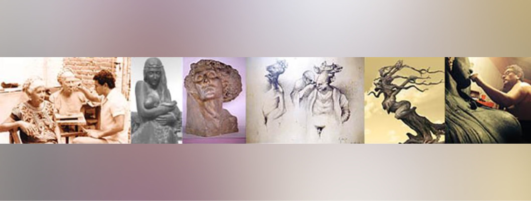 El escultor Gabriel Gallegos