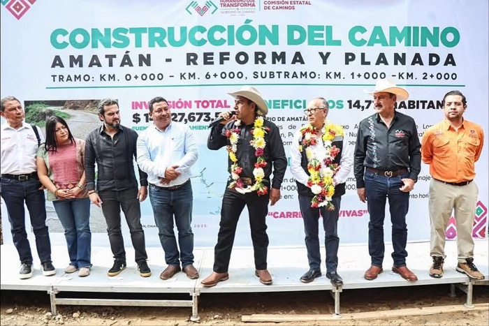 Eduardo Ramírez impulsa obras y acciones para el bienestar de las familias de Amatán e Ixhuatán