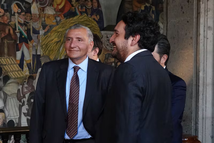 Adán Augusto y Andy López, fueron relegados a segunda fila durante el informe de Sheinbaum