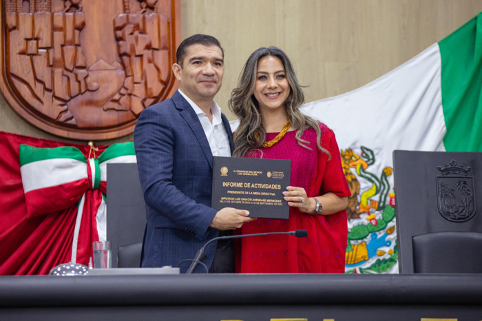Diputada Alejandra Gómez Mendoza asume presidencia de la Mesa Directiva del Poder Legislativo