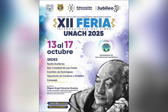 Todo listo para el inicio de la XII Feria Internacional del Libro UNACH 2025