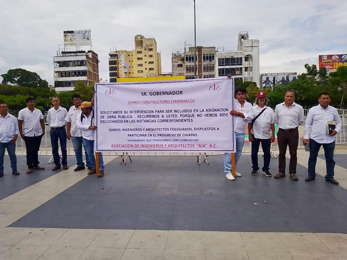 Ingenieros y arquitectos chiapanecos piden ser incluidos en proyectos de obra pública