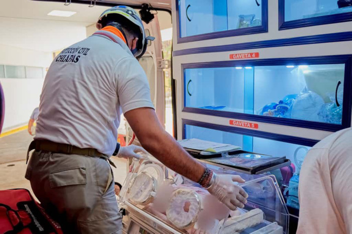 Protección Civil Chiapas adquiere por primera ocasión incubadora para atención de emergencias en los traslados neonatales