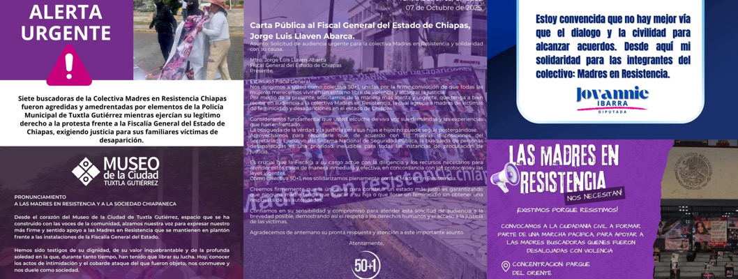 Organizaciones expresan solidaridad con madres buscadoras tras agresiones