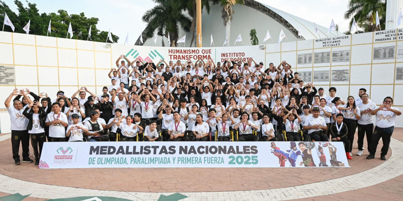 Eduardo Ramírez reconoce a atletas de Olimpiada y Paralimpiada y Primera Fuerza 2025