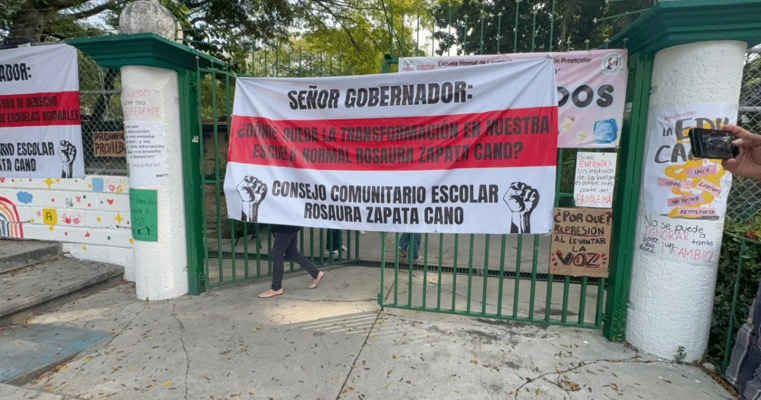 Paro en la Normal “Rosaura Zapata Cano” cumple una semana